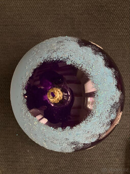 Vánoční ručně malovaná sbírková skleněná koule - 4