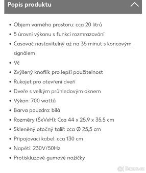 Mikrovlnná trouba starQ - 4