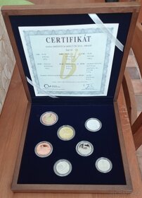 Sada oběžných mincí 2016 Proof v dřevěné etui - 4