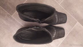 Zimní kožené boty č. 40 - 4