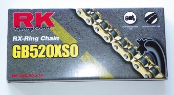 Japonske Řetězy EK 520 MVXZ and RK RX-Ring GB520XSO - 4