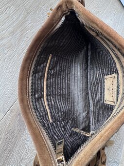 Kabelka Prada Brown Suede Fringe Clutch - Original - 4