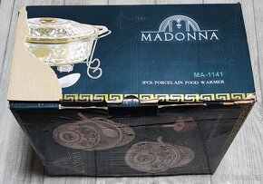 Porcelánový ohřívač jídla / mísa na polévku - 4