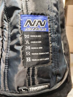 Kožená bunda s chrániči loktů a ramen vel. L - 4