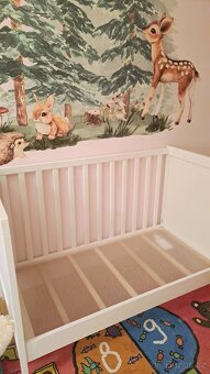 Dětská postýlka Sundvik IKEA + matrace + chránič, jako nové - 4