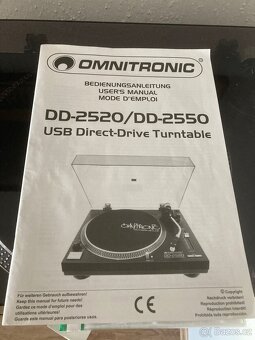 Gramo Omnitronic DD 2520 USB - 4