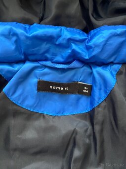 Modra zimni bunda Name it vel 104 - 4