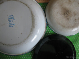 retro talíře  různé i vánoční ryby,hrnky,sovy - 4