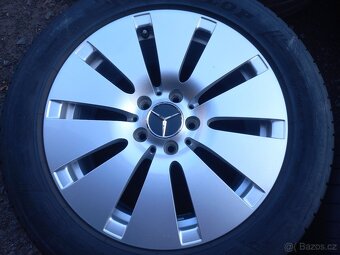 Prodám sadu Orig ALU kol Mercedes 225/55R17 letní - 4