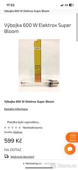 Výbojka 600 W Elektrox Super Bloom - 4