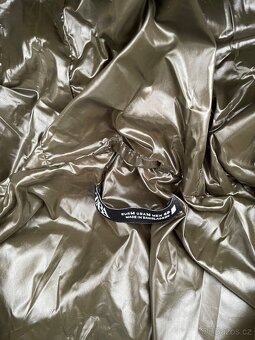 Zara Péřová Zimní Bunda Tmavě Zelená | Puffer Jacket Dark Gr - 4