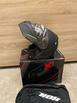 Výklopná helma na motorku NOX N965, vel. L - 4