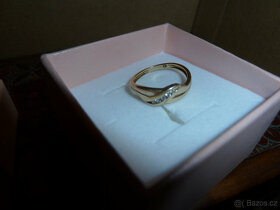 Zlatý prsten 585,jako nový - 4