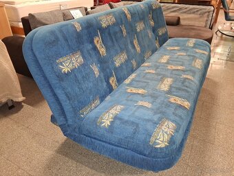 Sedaci souprava 3+1+1 rozkládací modrá - 4