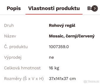 Prodám kovový rohový stojan - 4