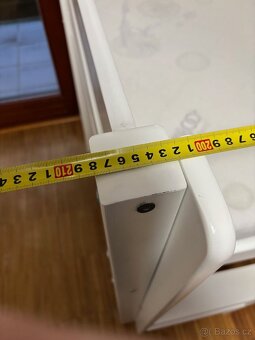 Vysoká postel masiv buk bílá 200x90 - 4
