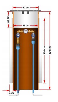 Malá vodoměrná šachta ECO D400/V1200 - samonosná - 4