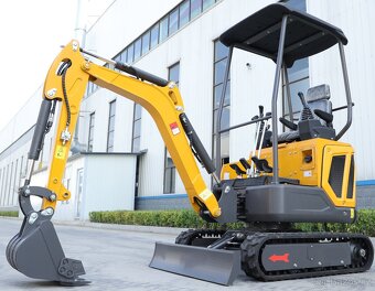 Minibagr 1,6t – Laidong 16kW, joysticky, hodně příslušenství - 4