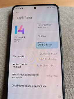 Xiaomi Redmi Note 11 komplet balení - 4