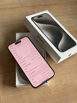 APPLE IPHONE 15 PRO 256GB PŘÍRODNÍ TITAN - 4