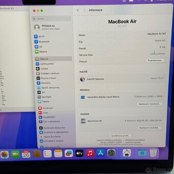 ZÁNOVNÍ APPLE MACBOOK AIR 13” M2/8GB RAM/512GB,ZÁRUKA - 4