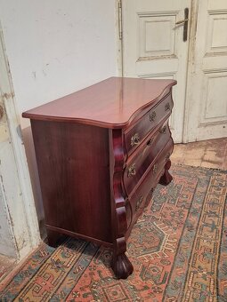 Komoda - barokni styl - břichatka - větší model - mahagon - 4