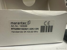 Dálkový ovladač Marantec Digital 382, 2-kanálový, 433,92 MHz - 4