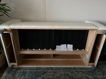 Kožená bílá sedačka / gauč IKEA - 4