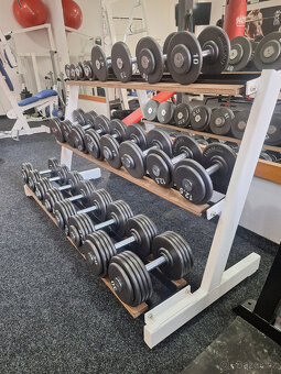 Profi pevné jednoruční činky 2,5-100kg NOVÉ - 4