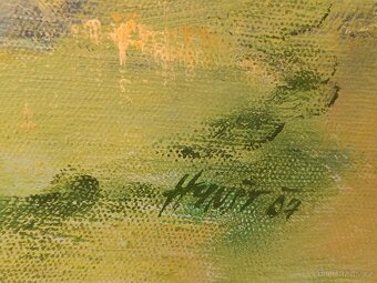 Obraz Jaromír Hynšt, Žně přicházejí, olej plátno 52x67 - 4