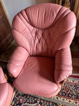 Italská kožená sedačka 3+1+1, 4667 - 4