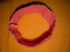 Dívčí růžová sportovní elastická čelenka - 4