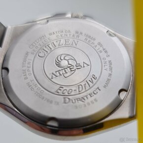Citizen Attesa Eco-Drive Titanium 10 BAR Safir - 4