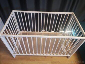 Ikea Gulliver Bílá dětská postel s matrací 60x120 cm - 4