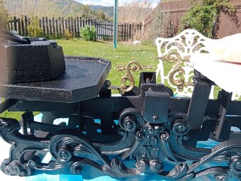 Váhy kupecké, černé, secesní - 4