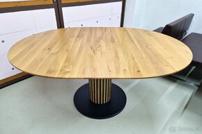 Nový rozkládací stůl dub masiv 130+40 cm - 4