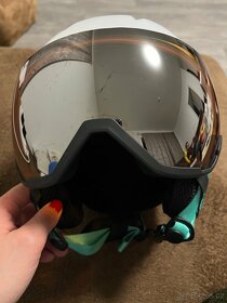Dětská lyžařská helma s integrovaným štítem, vel.S - 4