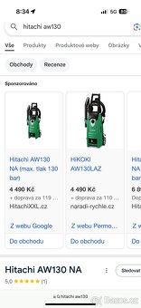 Vysokotlaký čistič HITACHI AW130 - 4