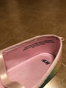 Dívčí Balerínky zn. H&M, Vel. 33, zánovní, duhové - 4