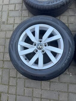 ORIGINÁL Alu Volkswagen ARAGON R16, 5x112 - TOP STAV, LETNÍ - 4