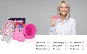 Sada menstruačních kalíšků (vel.S a L) s příslušenstvím NOVÉ - 4