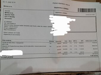 Displej Samsung Galaxy A22 + lepidlo - 4