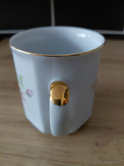 Retro krásný porcelánový hrnek - 4