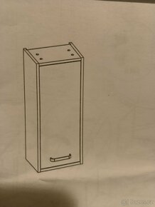 Závěsná, koupelnová skříňka - DUB - 4