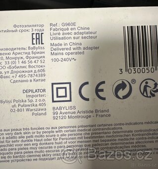 IPL epilátor BaByliss Homelight Sensor G960E - 4