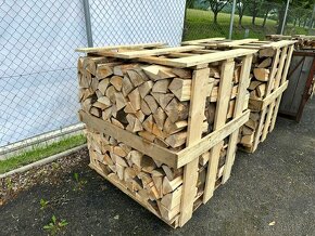 Palivové dřevo skládané buk, bříza suché - 4