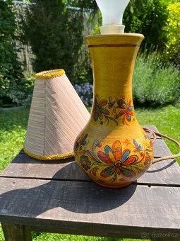 Keramická stolní lampa 60 léta - 4