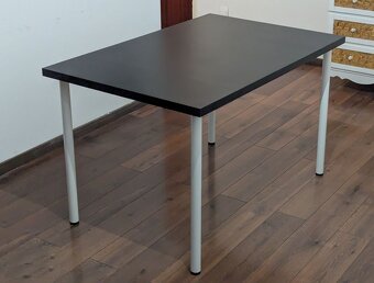 Černý stůl Ikea Linnmon Adils 100x60x74cm jako nový - 4