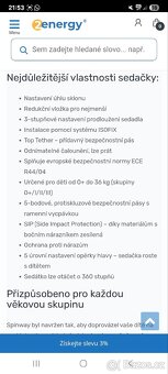 Dětská autosedačka Spinway PRO do 36kg | černá - 4