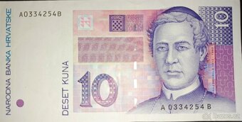 Bankovky 5 - 1000 kun a 1 - 50 000 dinárů Chorvatsko - 4